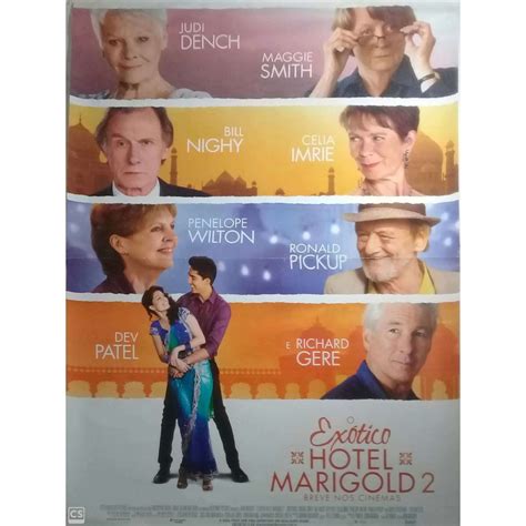 Cartaz De Cinema O Exotico Hotel Marigold 2 Original Shopee Brasil