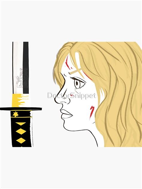 "Kill Bill Sword (Transparent)" Sticker by DoctorSnippet | Redbubble