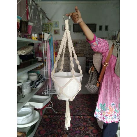 Jual Tali Pot Tali Gantung Macrame Tali Hias Shopee Indonesia