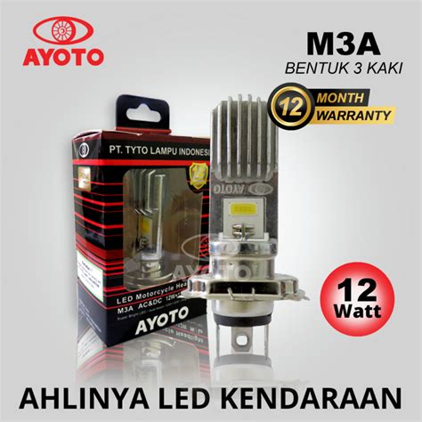 Jual Lampu Motor Depan Headlamp Led H Ayoto Ac Dc M A Shopee Indonesia