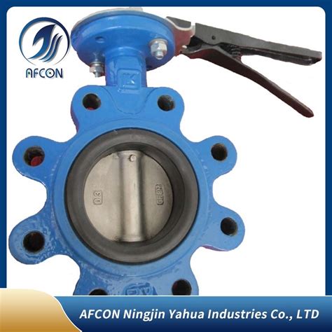 Manufacturing Manual Ductile Cast Iron Lug Type Steel Butterfly Valve Price China Butterfly