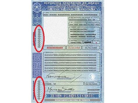 O Que É Numero De Espelho Da Cnh