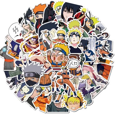 Naruto Naruto Sasuke stickers waterproof removable luggage notebook stickers anime stickers ...