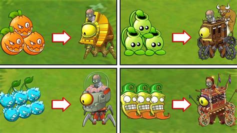 PvZ 2 Mod Every Plants Power Up Vs All Zomboss Battlez Zombot YouTube