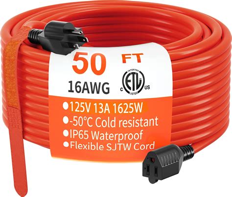 Huanchain Ft Gauge Indoor Outdoor Extension Cord Waterproof