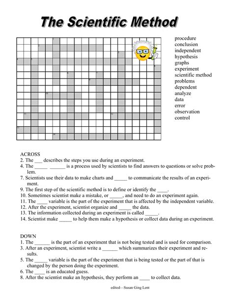 Scientific Method Puzzle Answer Key