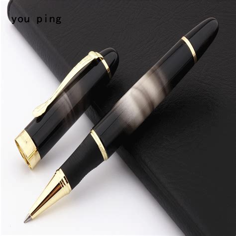 JINHAO X450 pluma de neblina de mármol blanco y negro bolígrafo de