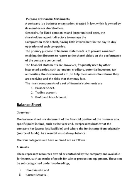 Understanding Financial Statements An In Depth Look At The Key