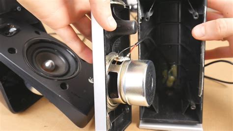 Logitech Satellite Speakers Z Vs Z Disassembly Side By Side