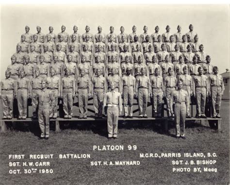 1948 59 Mcrd Parris Island 1950 Mcrd Parris Island Platoon 99 The Military Yearbook Project