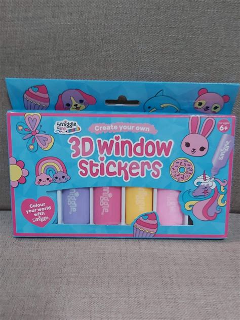 Smiggle 3d Window Stickers, Hobbies & Toys, Stationary & Craft, Craft ...