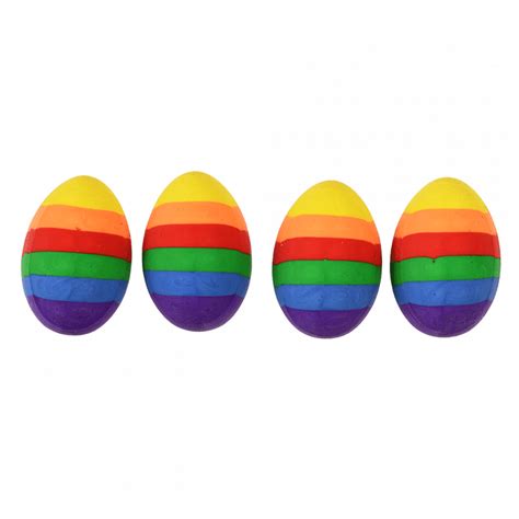 ﻿rainbow Egg Erasers Set Of 4 ﻿rex London