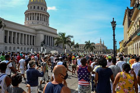 Cubans take to the streets in massive anti-government protest