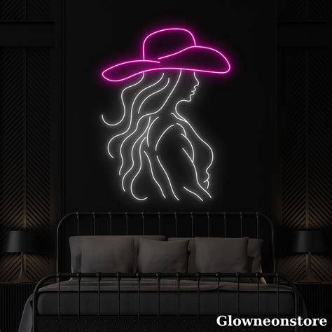 Glowneon Abstract Woman Neon Sign Line Face Led Sign Girl Neon Light Face Girl Decor