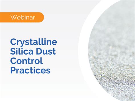 Crystalline Silica Dust Control Practices - EHSQ Resources - Cority