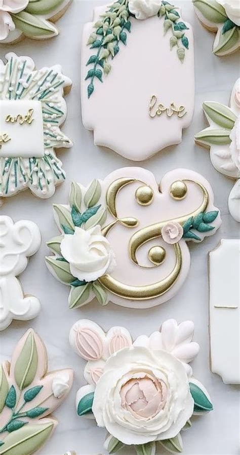 Pin on Cookie inspo | Wedding cookies, Flower cookies, Bridal shower ...