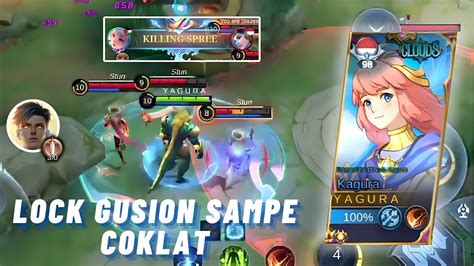 Lock Gusion Sampe Dapet Coklat Solo Rank Mobile Legend YouTube