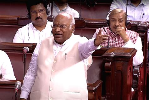 Leader Of The Opposition In Rajya Sabha Mallikarjun Kharge Speaks