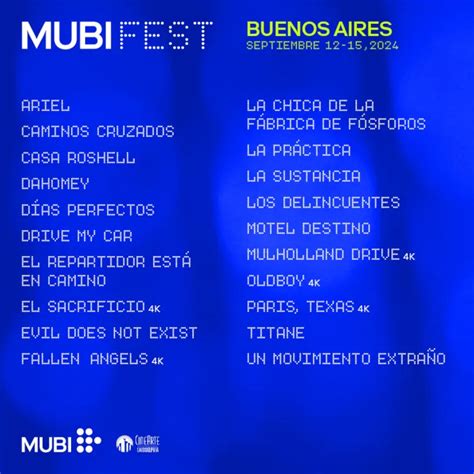 Llega Una Nueva Edici N De Mubi Fest Mir La Programaci N Filo News