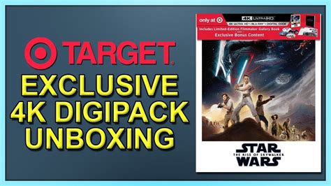 Star Wars The Rise Of Skywalker Target Exclusive 4k 2d Blu Ray Digipack Unboxing Youtube