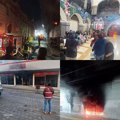 Evacuan A Habitantes Del Centro De Atlixco Por Fuerte Incendio En Una