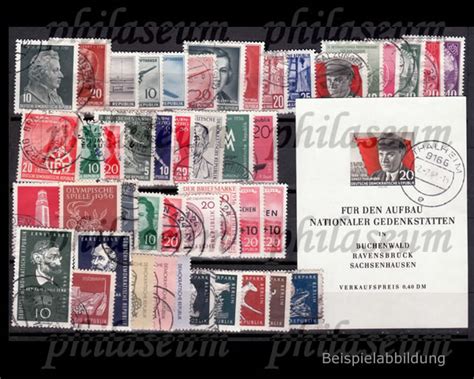 Philaseum Briefmarken Ddr Jahrgang Gestempelt Komplett