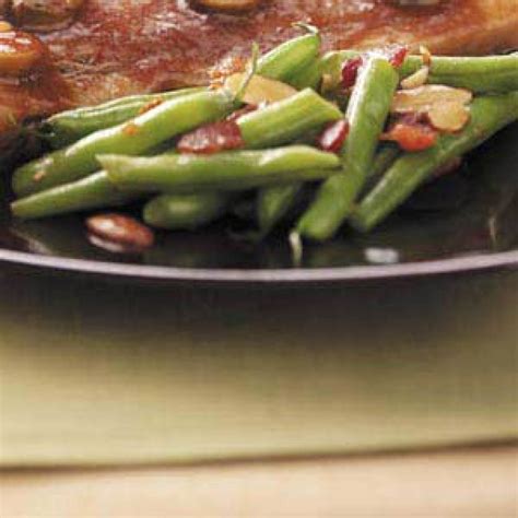 Bacon-Almond Green Beans Recipe | Just A Pinch Recipes