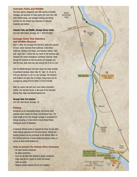 Animas River Trail Map | Visit Durango, CO | Official Tourism Site