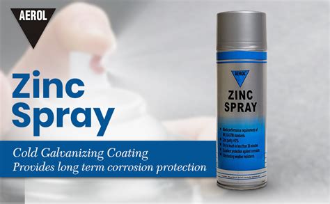 AEROL Zinc Rich Cold Galvanizing Spray Bright Silver Coating Grade