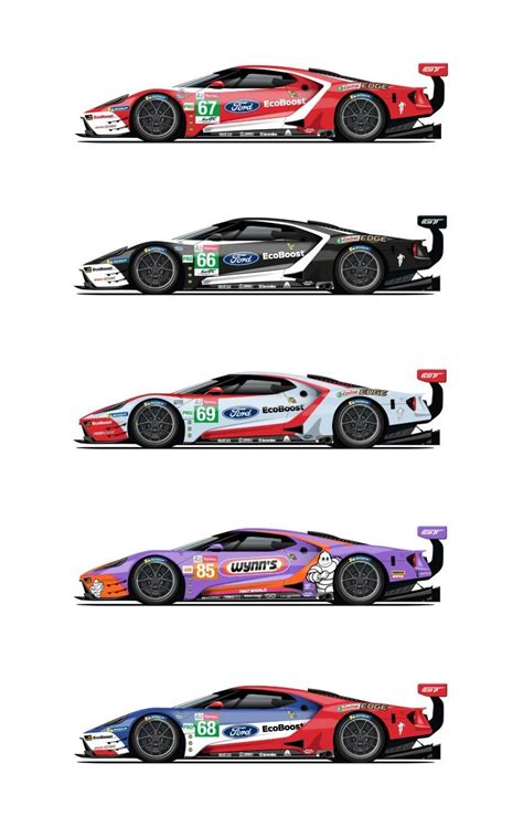 Ford GT Celebration Liveries For Le Mans