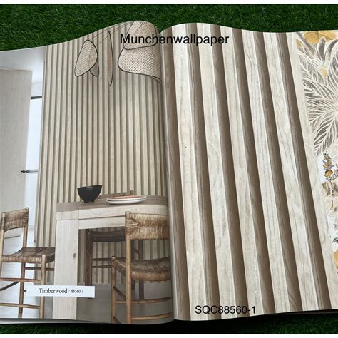 Jual Wallpaper Dinding Korea Motif Kayu Panel WPC 3D Effect Roll Besar