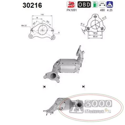 Catalizzatore Dfc Dacia Lodgy I Tce V Cc Kw Cv H F