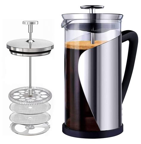 350ml 1000ml Coffee Plunger Stainless Steel Glass Coffee Maker French Press French Press And