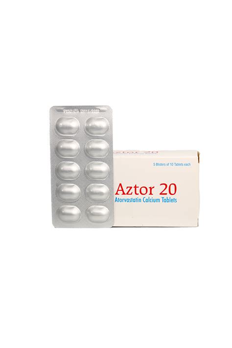 Aztor Atorvastatin 20mg Tab 10s Lifeplus Pharmacy