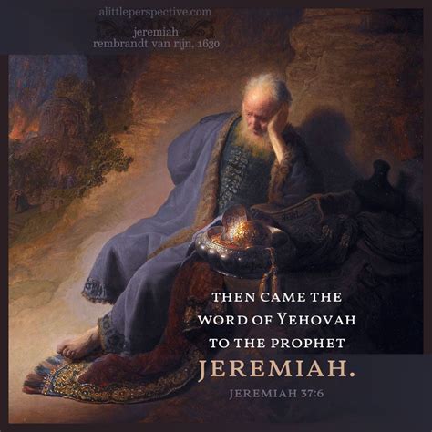 Then Came The Word Of Yehovah To The Prophet Jeremiah Jeremiah 37 6