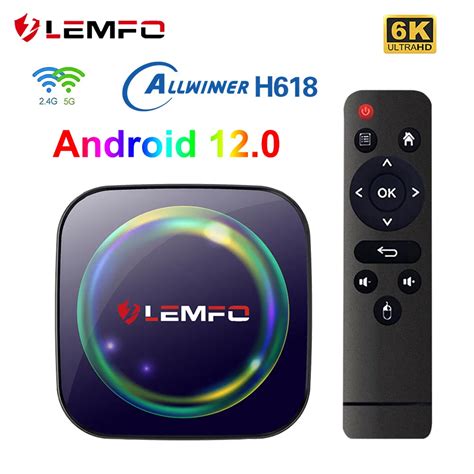 HK1 RBOX H8S TV Box Android 12 2 4G 5 8G Dual Wifi 6K Video Medial