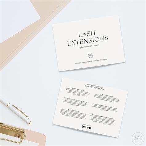 Lash Lift and Tint Consent Form, Eyelash Extensions Form, Client
