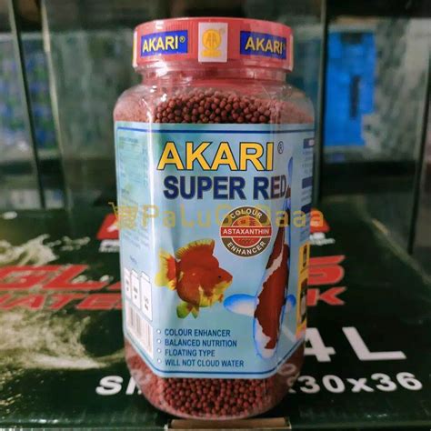 Jual Akari Super Red Pelet Pakan Ikan Koi Koki Cichlid Astaxanthin