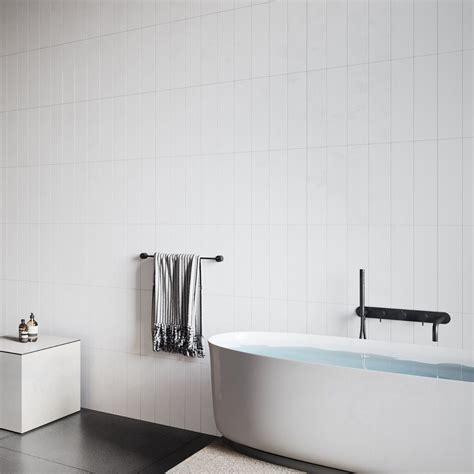 Colorplay White X Glossy Crackled Ceramic Tile Tilebar