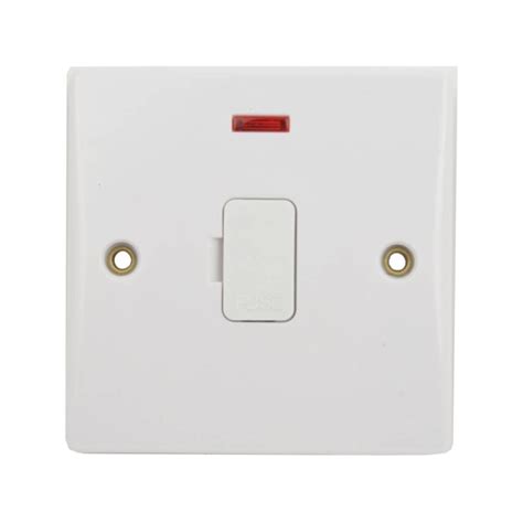 1 Gang 13a Unswitched Spur With Flex Outlet And Neon Indicator