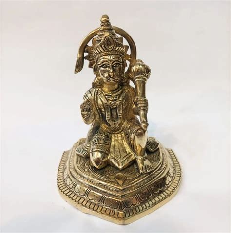 Golden 8inch Brass Hanuman Statue Temple At Rs 5000 In Haridwar ID