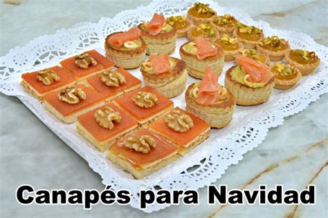 Canap S Para Navidad F Ciles Sabrosos Y Vistosos