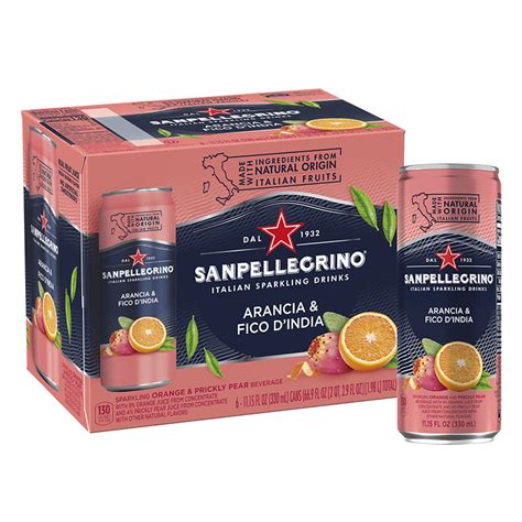 Sanpellegrino Aranciata And Fico D India 6 X 330ml Euro Mart