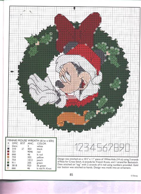 Schemi Ricamo Punto Croce Natale Disney Magiedifilo It Punto