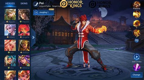 Honor Of Kings Pei Gameplay Youtube