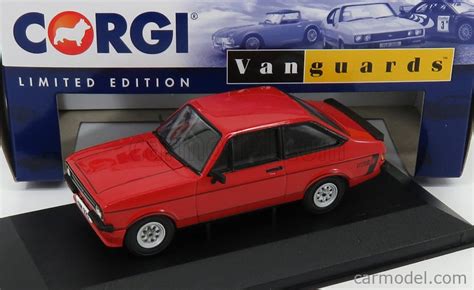 VANGUARDS VA12615 Escala 1 43 FORD ENGLAND ESCORT MKII RS MEXICO 1979 RED