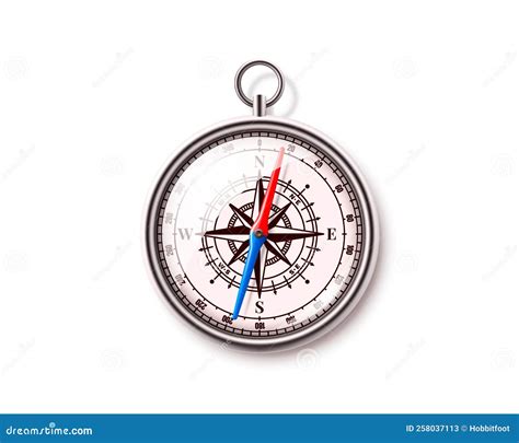 Compass On A White Background Arrow Navigation Vector Stock Vector Illustration Of Journey