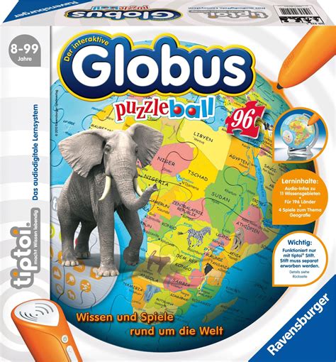 Ravensburger Tiptoi Interaktiver Globus Puzzleball Teile Ab