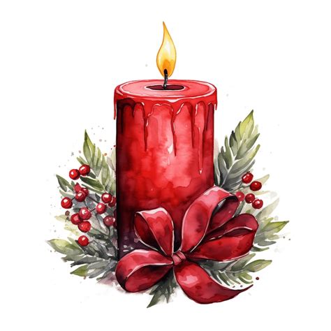 Weihnachtskerze Clipart Rote Kerze Clipart Frohe Weihnachten