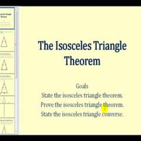 Isosceles Triangle Theorem Proof